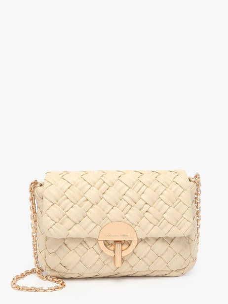 Cross Body Tas Moon TressÃ© Leder Vanessa bruno Beige moon 38V40533